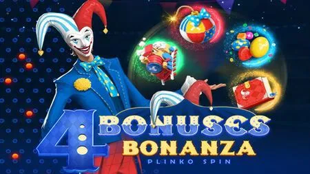 4 Bonuses Bonanza - Plinko Spin