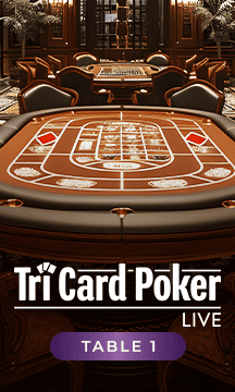 TriCard Poker Table 1